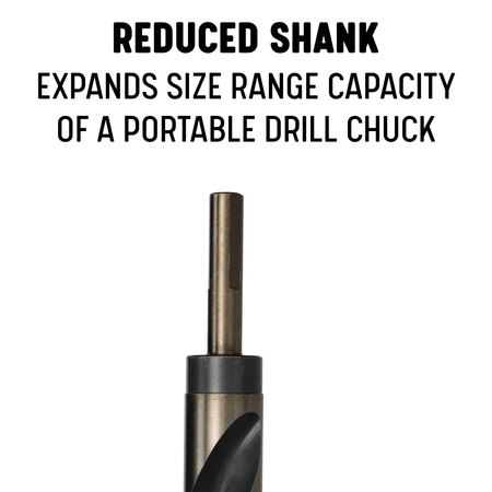 Drill America 31/32" Reduced Shank HSS Contractor Drill Bit, 1/2" Shank KFD3F31/32